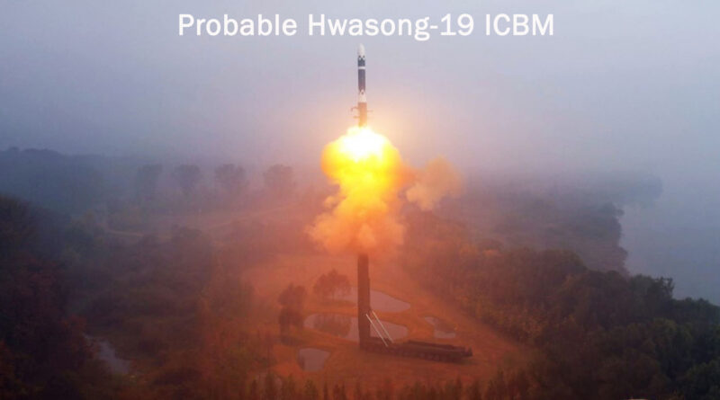 North Korea Launches Probable Hwasong-19